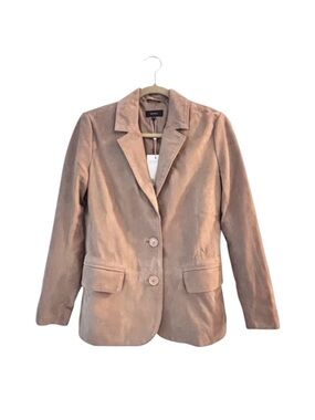 Quince 100% Suede Jacket Blazer Pecan Brown XS NWT